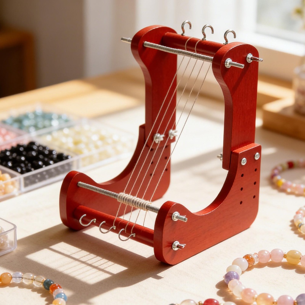 Beading - طقم نول خشبي لصنع الخرز قابل