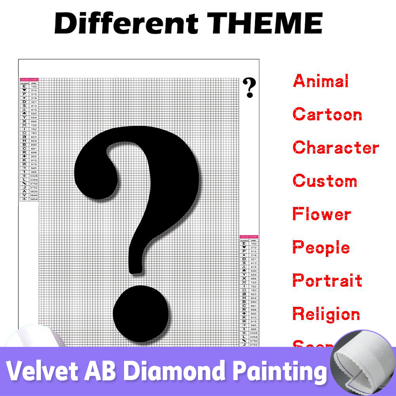 5D Diamond Painting Kit Full Drill - موضوع مختلف سر الماس اللوحة DIY