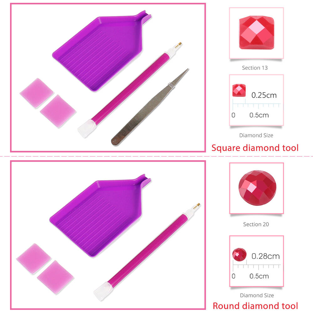 لوحة فسيفساء ماسية بتصميم قطة، - مراجعة Painting Supplies وسعره