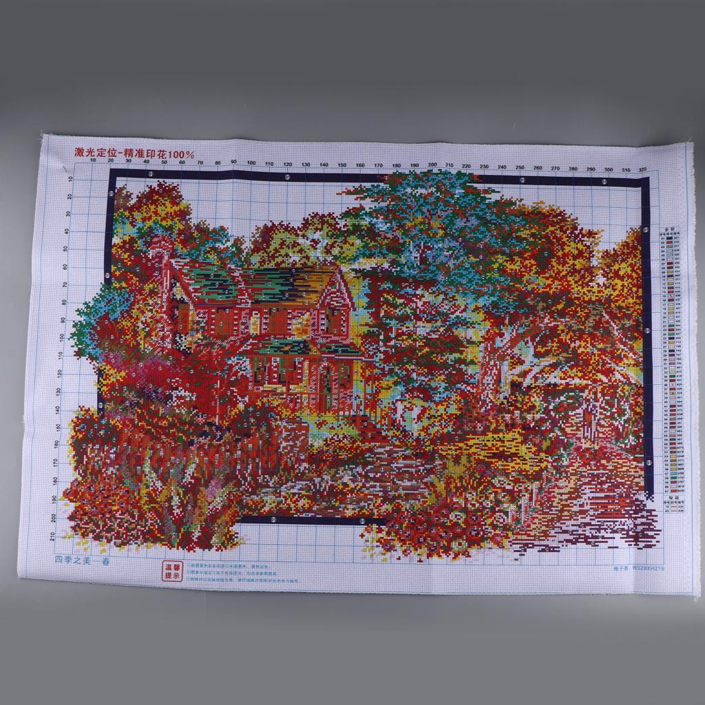 طقم تطريز مطبوع بالقطن بنمط مت - مراجعة Cross Stitch Stamped Kits Beginners وسعره