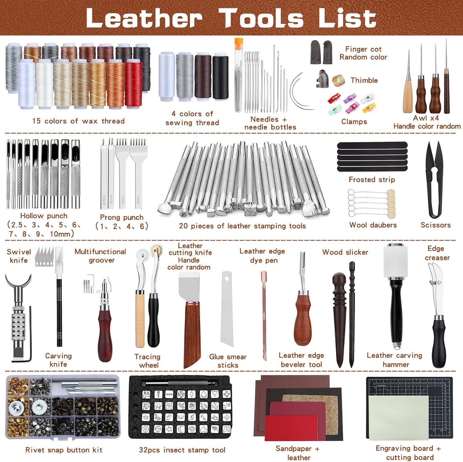 طقم أدوات تشكيل الجلود، أدوات  - مراجعة Craft Tools وسعره