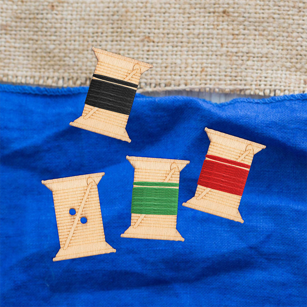 100 قطعة من بكرات خشبية لخيوط  - مراجعة Cotton Embroidery Thread Skeins وسعره
