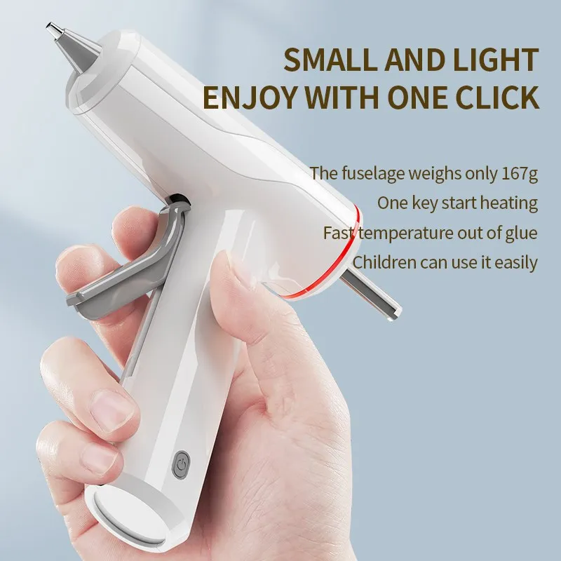 مسدس غراء حراري لاسلكي صغير عا - مراجعة Hot Melt Glue Gun Cordless وسعره