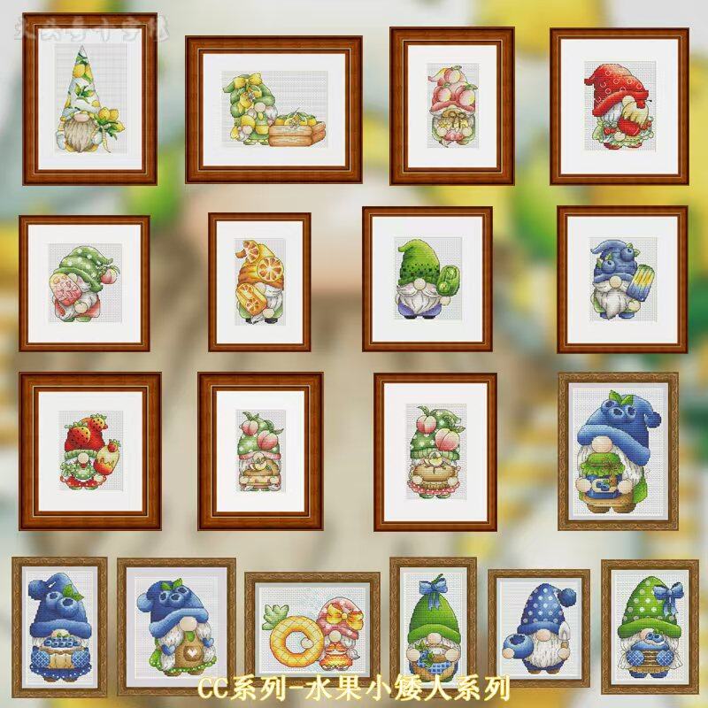 【سلسلة CC - سلسلة قزم الفاكهة】 - مراجعة Cross Stitch Stamped Kits Beginners وسعره