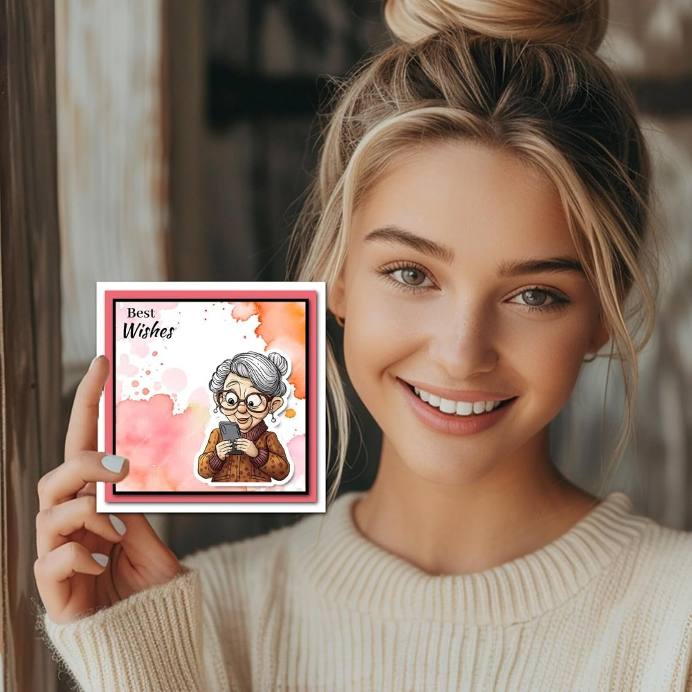 يبتسم سيدة تبلغ من العمر واضح  - مراجعة Clear Silicone Stamps For Card Making وسعره