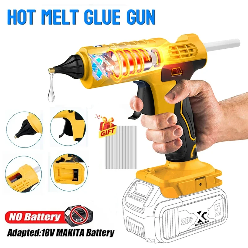 اللاسلكي الكهربائية المحمولة م - مراجعة Hot Melt Glue Gun Cordless وسعره