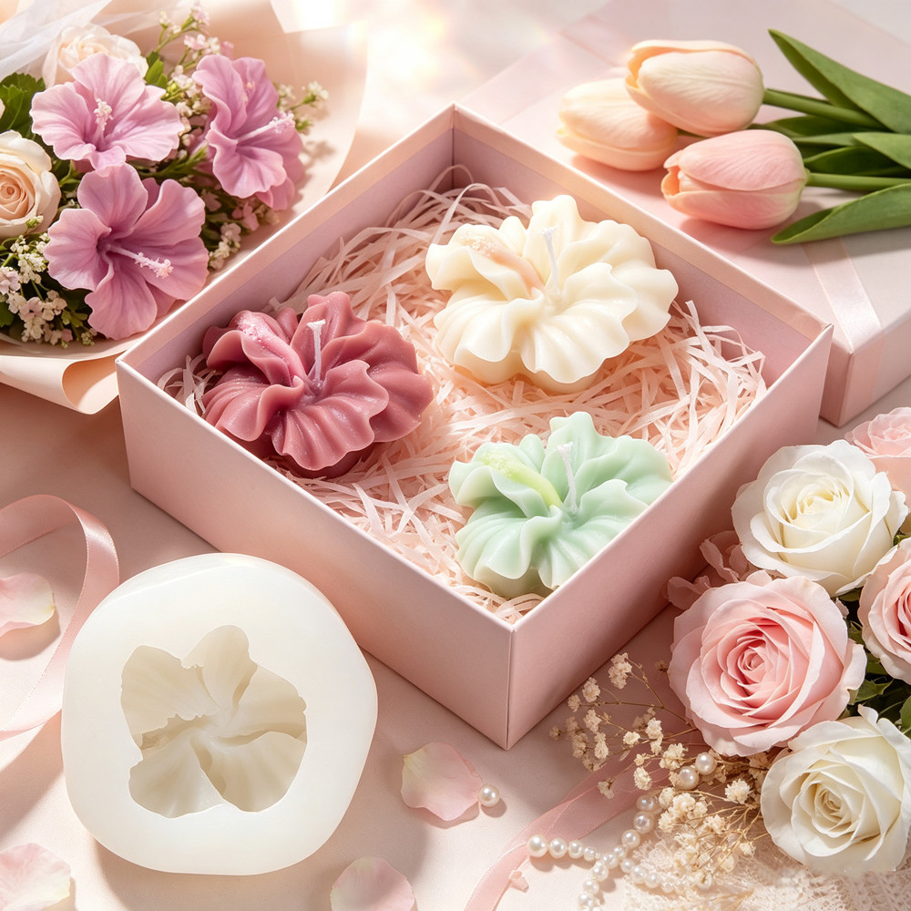 قطعتان من قالب شمعة على شكل زه - مراجعة Silicone Epoxy Resin Molds Set وسعره