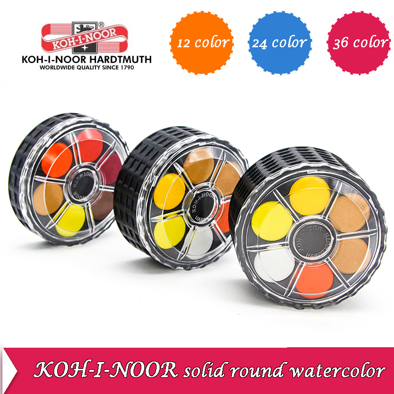 KOH-I-NOOR الصباغ المائية الصل - مراجعة Watercolor Paint Set Solid Pigment وسعره